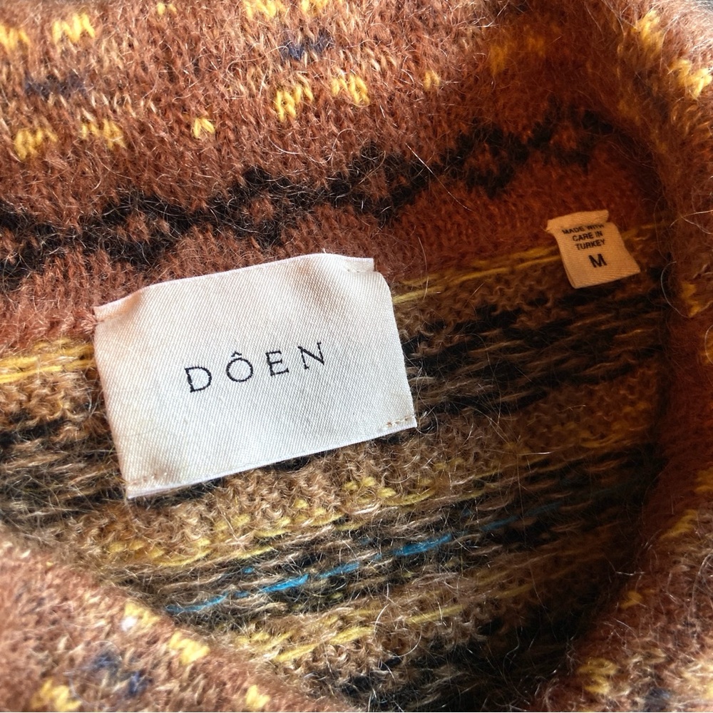 $398 Dôen Natia Fairisle Cardigan - Picture 9 of 11